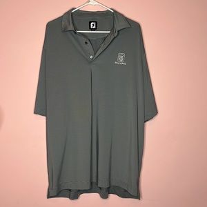 Footjoy Men's Gray Striped Polo